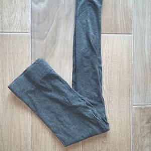 Grey Full Length High Waisted Leggings